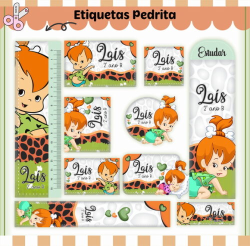 Kit Volta às Aulas Completo Personalizado - Pedrita