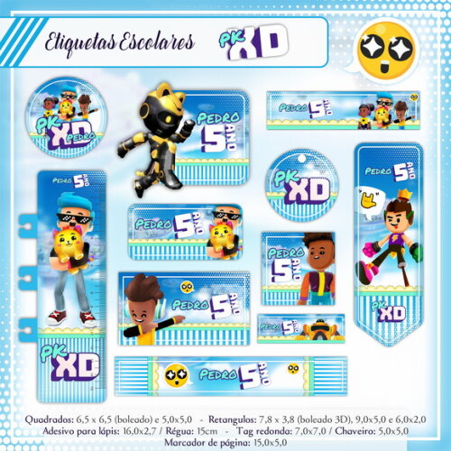 Kit Volta às Aulas Completo PERSONALIZADO - PK XD