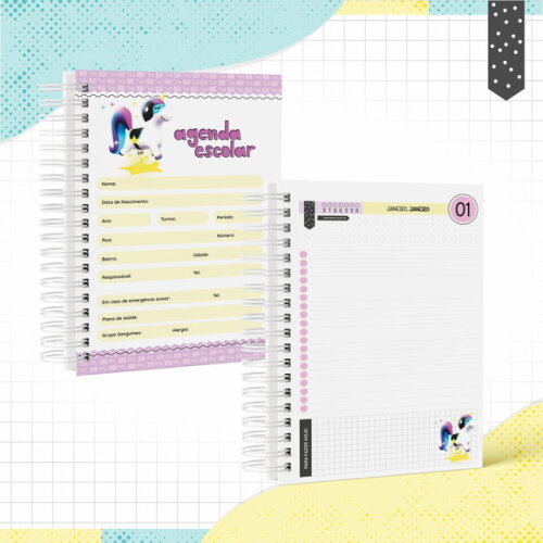 Kit Volta às Aulas Completo PERSONALIZADO - PK XD Menina 01