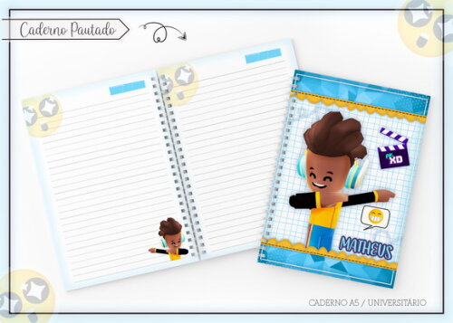 Kit Volta às Aulas Completo PERSONALIZADO - PK XD Menino