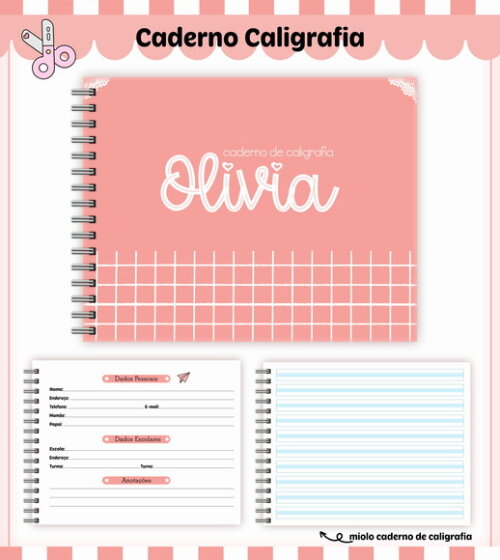 Kit Volta às Aulas Completo Personalizado - Salmão