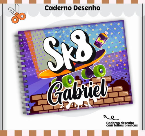 Kit Volta às Aulas Completo Personalizado - Skate 01