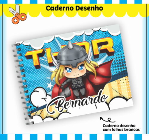 Kit Volta às Aulas Completo Personalizado - Thor