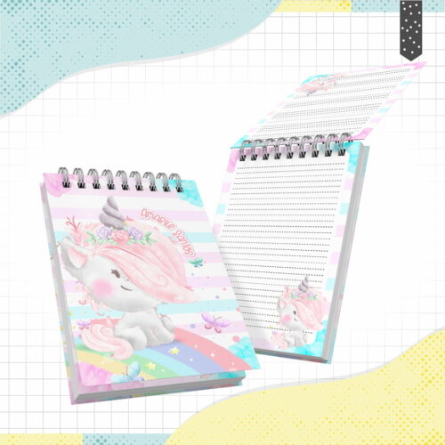 Kit Volta às Aulas Completo PERSONALIZADO - Unicórnio 01