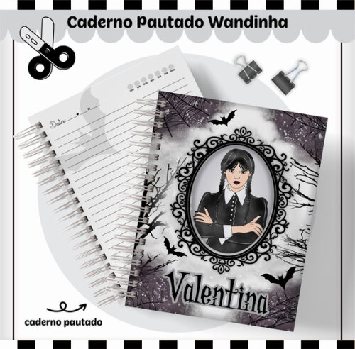 Kit Volta às Aulas Completo Personalizado - Wandinha 01