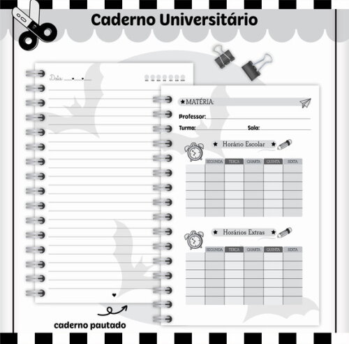 Kit Volta às Aulas Completo Personalizado - Wandinha 01
