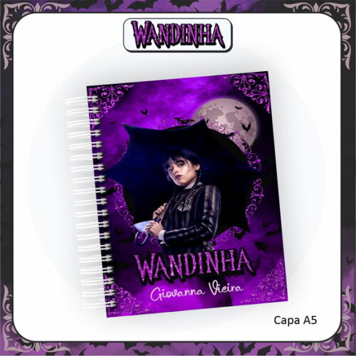 Kit Volta às Aulas Completo Personalizado - Wandinha 03