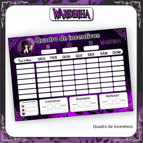 Kit Volta às Aulas Completo Personalizado - Wandinha 03