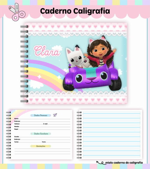 Kit Volta às Aulas Completo Personalizado-a Casa Magica Gaby
