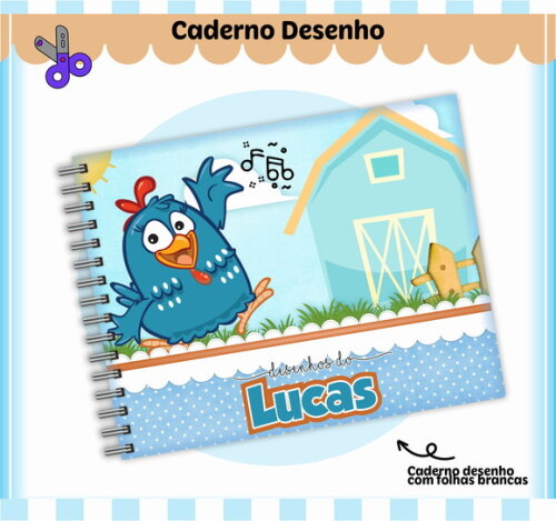 Kit Volta às Aulas Completo Personalizado-galinha Pintadinha