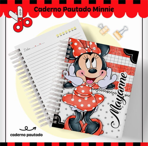 Kit Volta às Aulas Completo Personalizado-minnie Vermelha 01