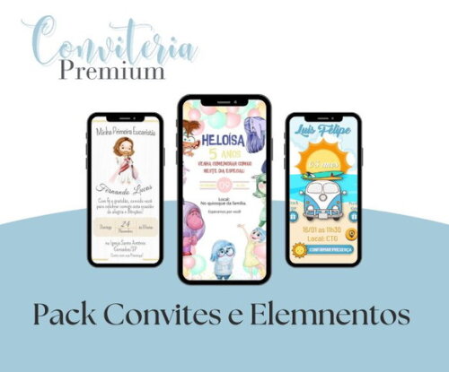 Pack Convites e Artes Digitais