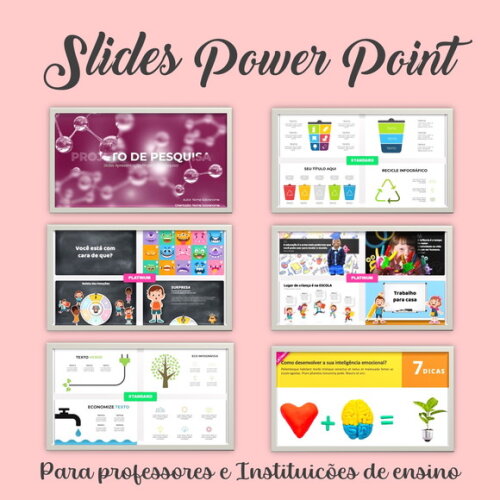 Templates Power Point Slides para Aulas - Lousas Digitais