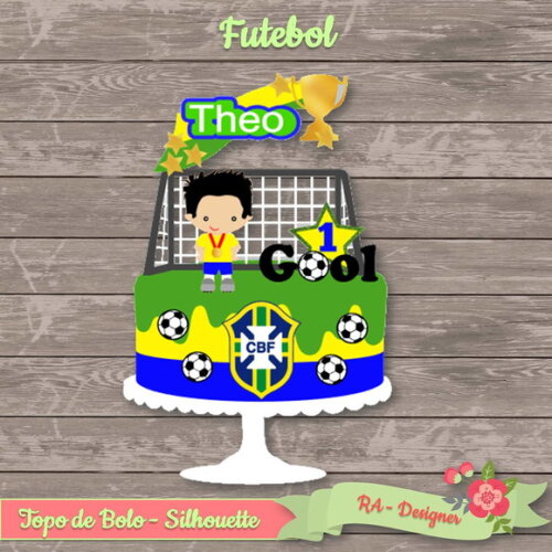 Topo de Bolo Futebol 01