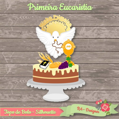 Topo de Bolo Primeira Eucaristia