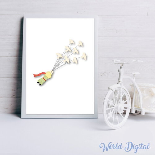 Trio de Quadros Decorativos - Arquivo Digital em PDF