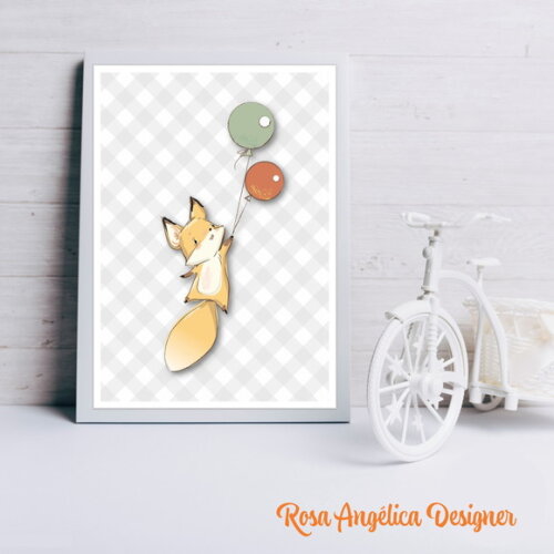 Trio de Quadros Decorativos - Arquivo Digital em PDF