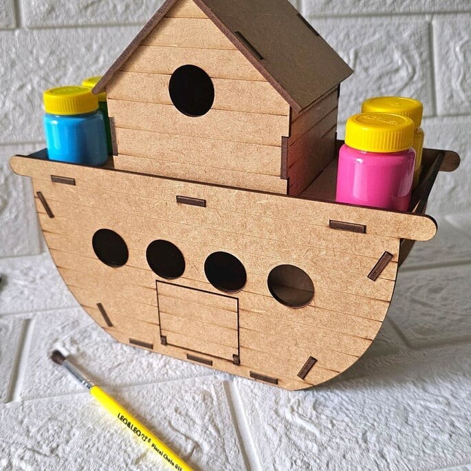 Kit pintura Arca de Nóe em mdf