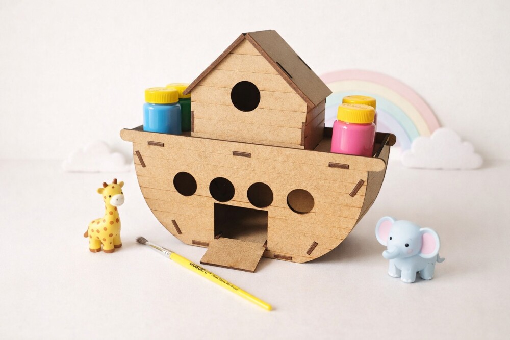 Kit pintura Arca de Nóe em mdf