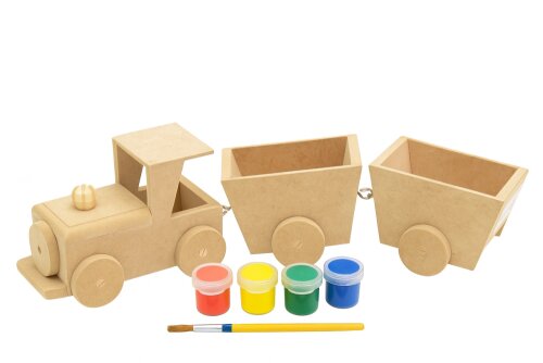 Kit Pintura Trem 2 Vagões - Tema Trenzinho