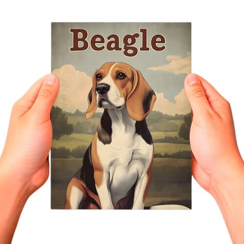 Placa Decorativa Raças Cachorro Vintage Beagle