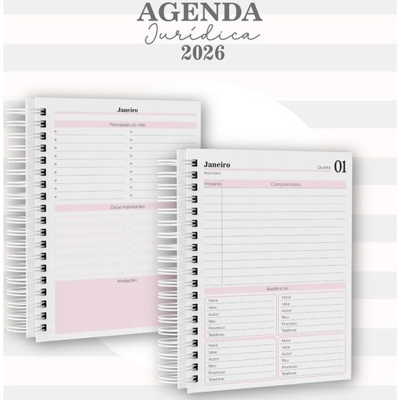 Agenda Jurídica 2026 Masculina