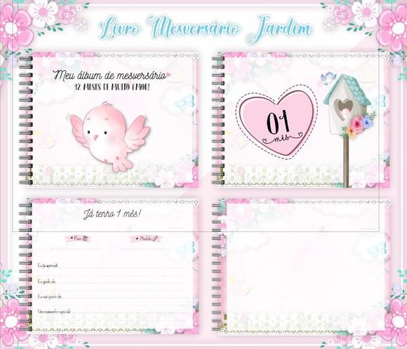 Albúm de Mesversário Jardim