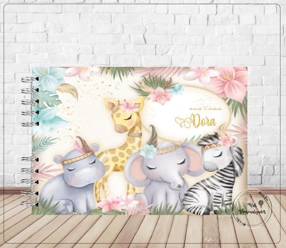 Albúm de Mesversário Safari Menina