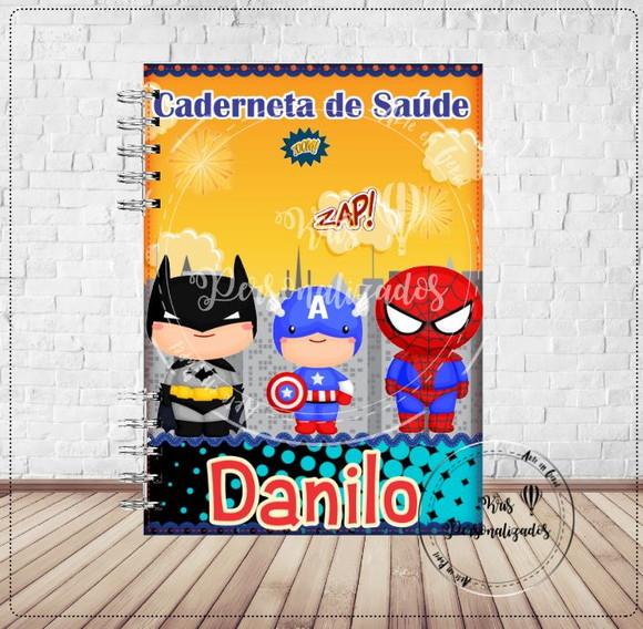 Caderneta de saúde Super Heróis