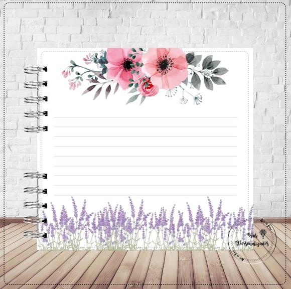 Caderno de assinaturas Floral Júlia