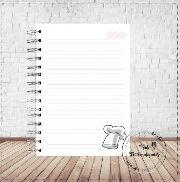 Caderno Personalizado Gastronomia