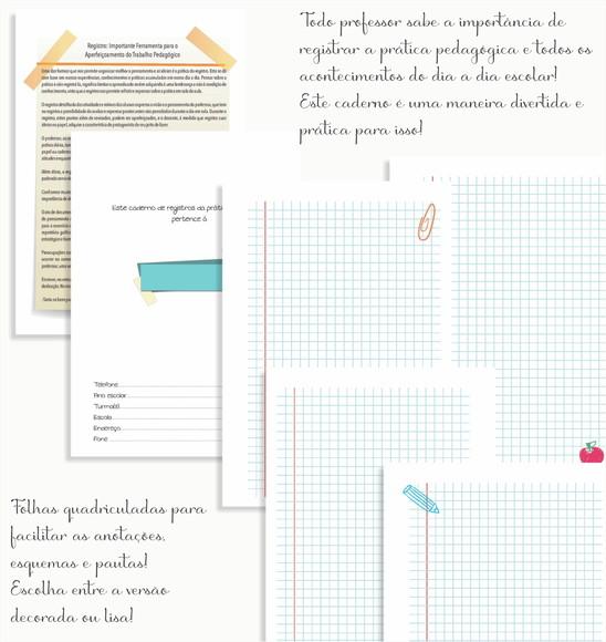 Caderno Registro Professor (a)