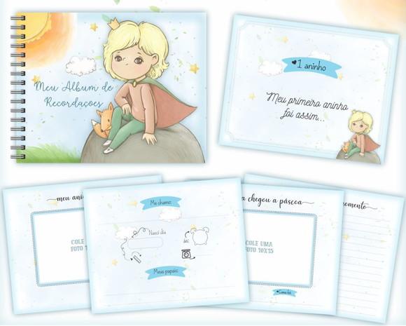 Kit 2 -Álbum + Caderneta+ Livro do bebê -Pequeno Princípe