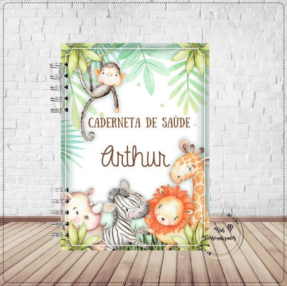 Kit Caderneta de Vacina + Livro do Bebê 2 - Safari