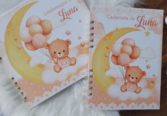Kit Livro Adoção + Caderneta de Saúde Ursinha na Lua