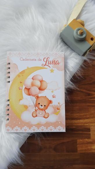 Kit Livro Adoção + Caderneta de Saúde Ursinha na Lua