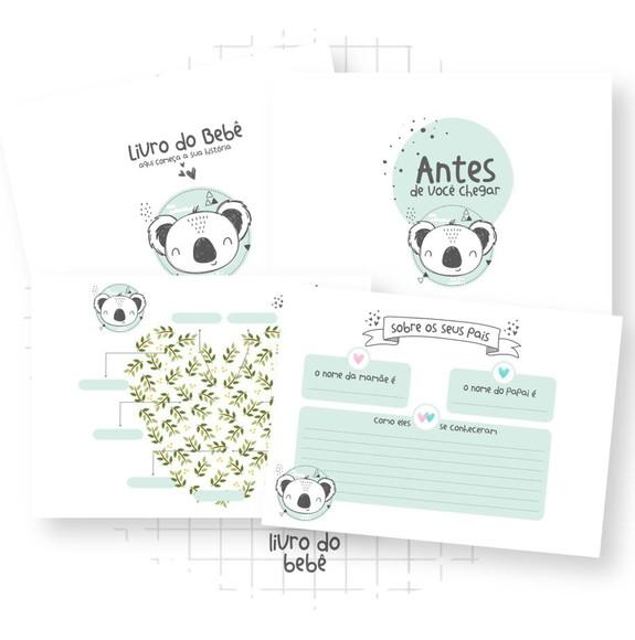 Kit Livro Bebê + Caderneta de Saúde + Coala