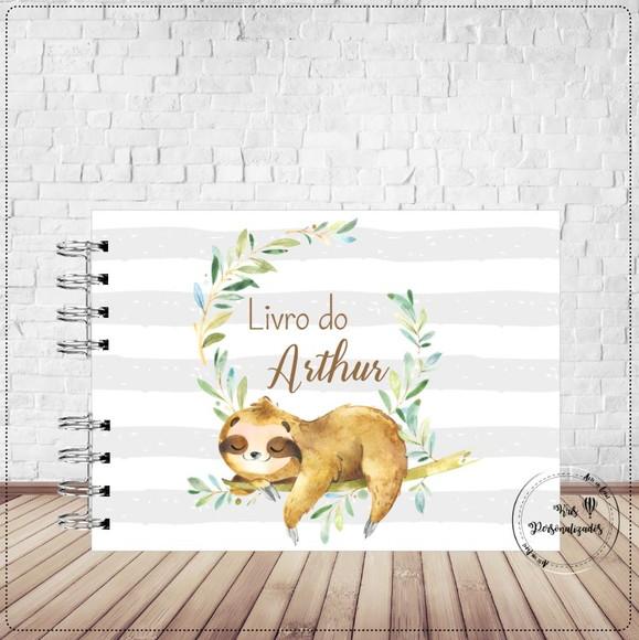 Kit Livro Bebê e Caderneta de Saúde Bicho Preguiça
