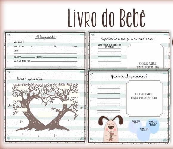 Kit Livro do Bebê + Caderneta de Saúde - Capa Cachorrinho