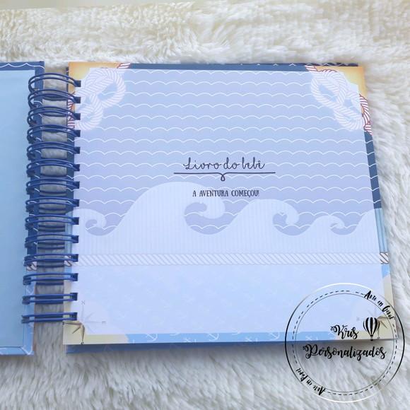 Kit Livro do Bebê + Caderneta de Saúde - Ursinho Marinheiro