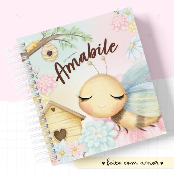 Kit Livro Do Bebê + Caderneta De Saúde Abelhinha