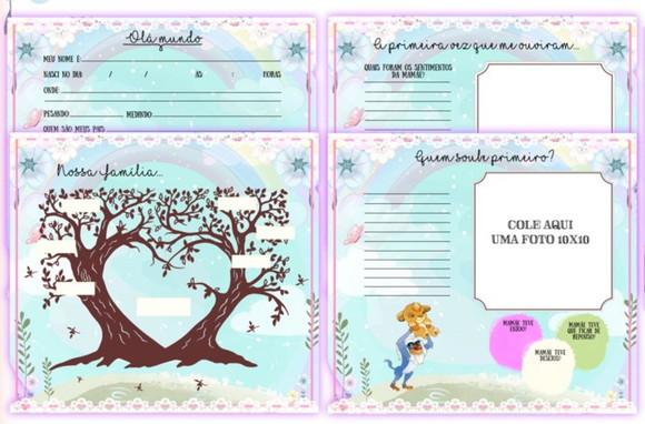 Kit Livro do Bebê + Caderneta de Saúde Rei Leão