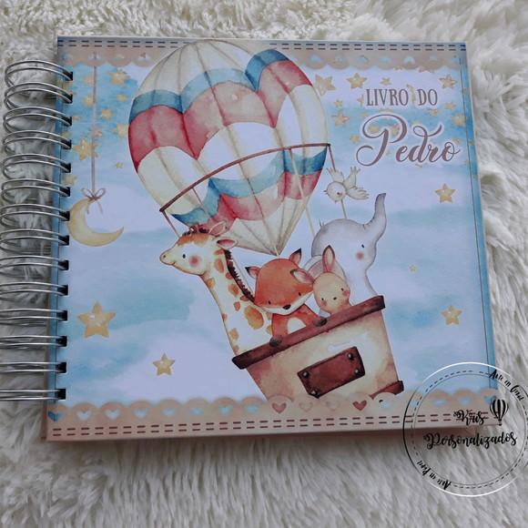 Kit Livro do Bebê + Caderneta de Vacina - Animais Baloeiros