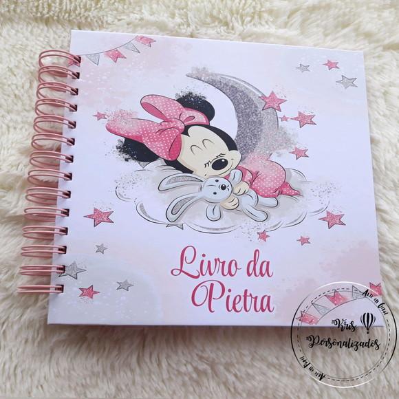Kit Livro do Bebê + Caderneta de Vacina - Minnie Baby