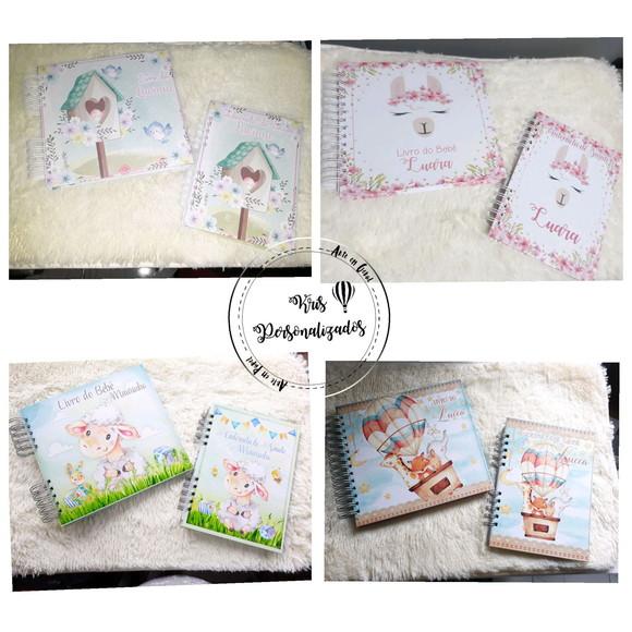 Kit Livro do Bebê + Caderneta de Vacina - Personalizada