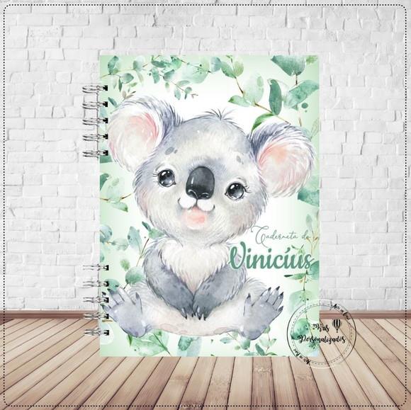 Kit Livro do Bebê + Caderneta de Vacina -Koala menino