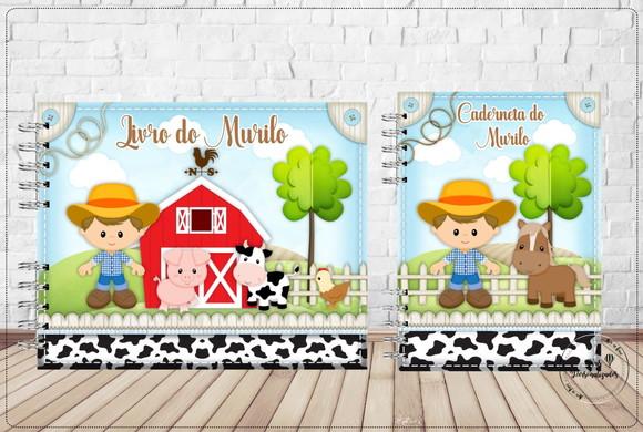 Kit Livro do Bebê 3 e Caderneta Fazendinha