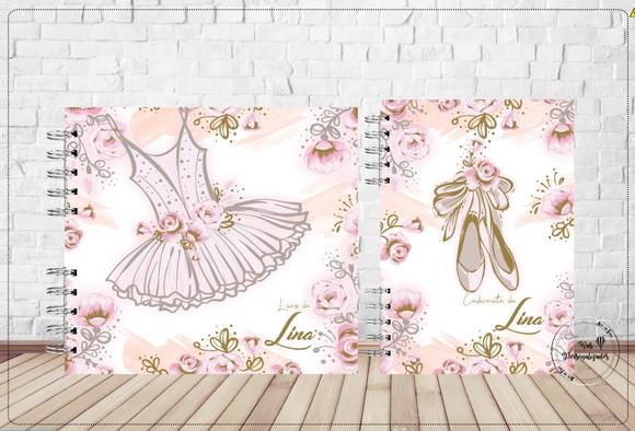 Kit Livro do Bebê e Caderneta de Vacina Bailarina