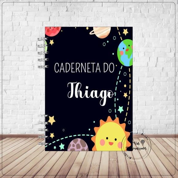 Kit Livro do Bebê e Caderneta de Vacina Galáxia