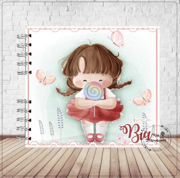 Kit Livro do Bebê e Caderneta de Vacina Menininha